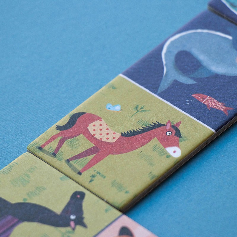 jeu de dominos réversible